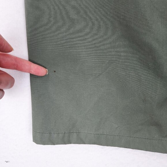 Vintage US Army Raincoat Mens 40S Green Quarpel Trench Coat Belted USGI 70s - Picture 6 of 16